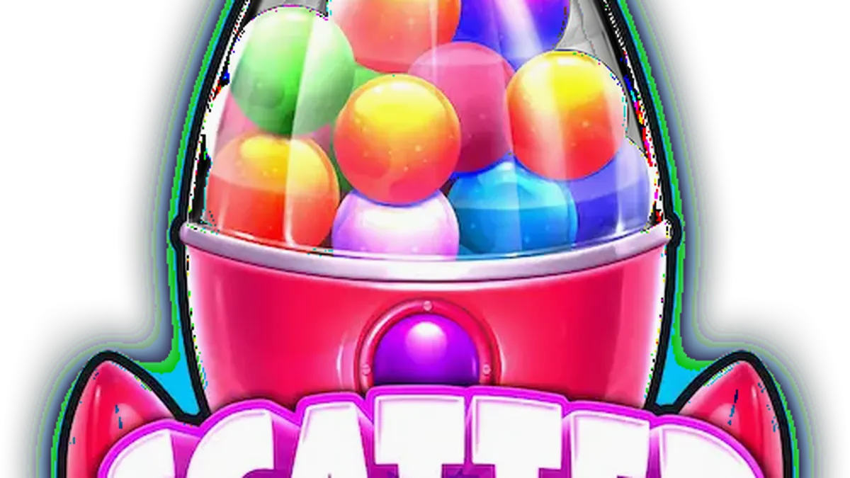 Sugar Rush slot game interface na puno ng makukulay na kendi at matatamis na premyo